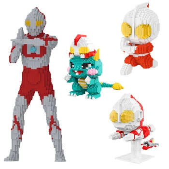 Nove otroške Puzzle Sestavljanje Majhnih Delcev Združljivih gradnikov Boy Toy Darilo Ultraman Pošast Serije Igrač Darilo
