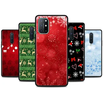 Vesel Božič Srčkan Primeru Telefon Za OnePlus 8T 8 Nord N10 N100 N200 Nord Z 2 CE 5G Capas Za En Plus 7 8 9 7T 9R Pro Pokrov