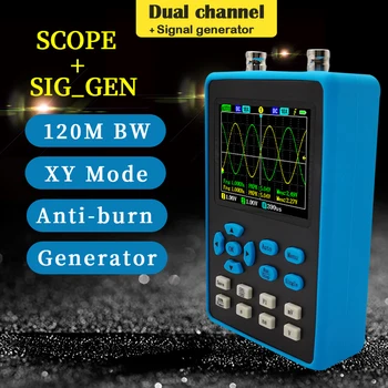 DSO2512G za 2,8 Palčni razširljiv odprtokoden 120 M pasovna širina Dual Channel Oscilloscope FFT Analiza Spektra Tri Sproži Načini