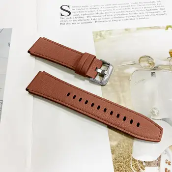 Pazi Trak Moda Okolju prijazno Mehko 22 mm Umetno Usnje Smartwatch Band Watch Pas za Zapestje Pašček