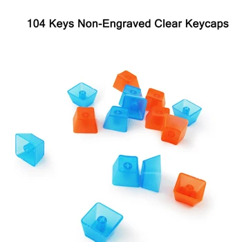 104 Tipke Pregleden ABS Keycaps Mehanska Tipkovnica, OEM Profil Non-Vgravirana Ozadja RGB po Meri Prazno Tipka za Brisanje skp Mx Stikalo