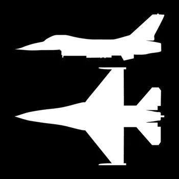 Za 14,9*15,2 CM Osebnost Dva F-16 Fighting Falcon računalnik Nalepke, Odsevne Nalepke Vinyl computertoon