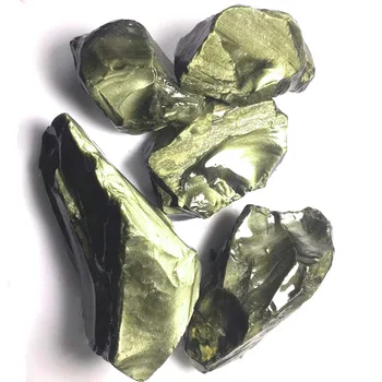 Naravni Zlato Obsidian Vklesan Zdravljenje Reiki Energije Doma Dekor Mineralnih Vzorcu Dekorativni Kamen