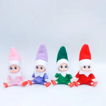 Božič Elf Lutka Obesek Za Gospodinjstvo Elf Baby Doll Oranments Baby Vilini Igrača Za Otroke Božič Darila Ustvarjalne Premično Roke, Noge Lutka