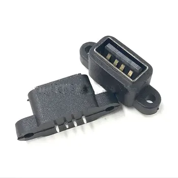 5PCS Nepremočljiva USB 2.0 Polnjenje Podatkov Rep Plug-in, USB, Vgrajen Vmesnik Priključek Priključite Jack Vtičnico