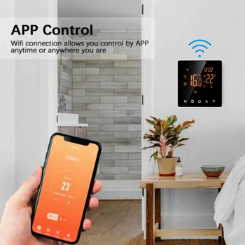 Tuya WiFi Smart Termostat, Električni Talne Ogrevalne Vode/Plinski Kotel Temperature Daljinski upravljalnik za Google Doma, Alexa