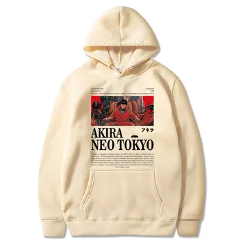 Akira Neo Tokyo Hoodies Anime Tiskanja Ulične Moški Ženske Modni Prevelik Sweatshirts Hoodie Harajuku Trenirko Puloverju Unisex