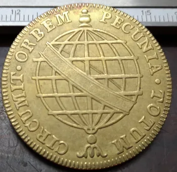 Leta 1799 je Brazilija 40 Reis-Maria sem Baker Kopija Kovanca 35 mm