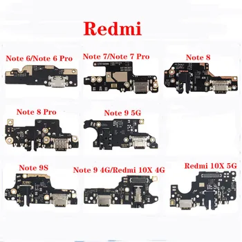 Za Xiaomi Redmi 10X Opomba 6 Opomba 7 Opomba Opomba 8 9 Opomba 9S Polnilnik USB Polnjenje Vrata Traku Flex Kabel USB Dock Priključek Odbor