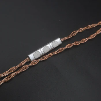 Tisndirenhe 8 pramenov QDC kabel mehko Zlato Single crystal bakrene Žice Za KZ TRN KBEAR slušalke z QDC slušalke