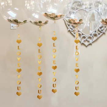 1.1 m I Love You Spirala Okras za Balone Deocr svate, Dekoracijo za Valentinovo Poroka Dobave