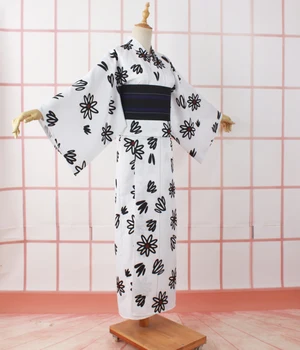 Anime Žago Človek Reze Cosplay Kopalke Črne in Bele Natisnjeni Kimono Yukata Halloween Party Enotne Obleke za Ženske, kopalni plašč