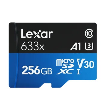 Lexar 633x Micro SD 32GB 64GB 128GB 256GB 512GB 100MB/S Pomnilniške kartice SD/TF Flash Kartice Razred 10 A1 V30 U3 microSD za Telefon