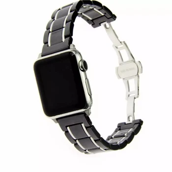 Za Apple watch keramični band 6 mp 4 544 mm 40 mm Iwatch 3 2 138 mm 42 mm, keramike in nerjavnega jekla, trak zapestnica