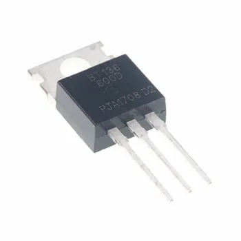 10pcs BT136-600 D TO-220 BT136-600 TO220 triac elementi Tranzistor