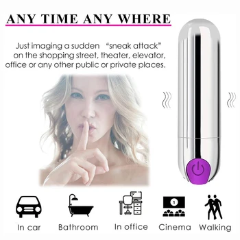 Mini Bullet Vibrator Vibratorji 10 Speed USB Polnjenje Sex Igrače za Ženske Ženski Masturbator Klitoris Vagine Analni Stimulator Massager
