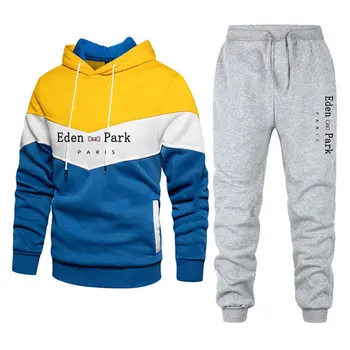 2022 moda za moške določa šport jeseni in pozimi Eden blagovne znamke hoodie hlače dolgo sleeved tek bo ustrezala ulične moška oblačila