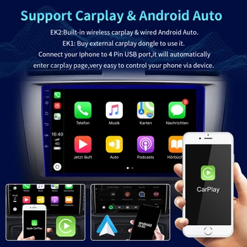 EKIY Android 10.0 avtoradia Za Peugeot 3008 Stereo Android vse-v-enem Multimedijski Predvajalnik Videa, GPS Navigacijo DSP Št DVD-2 Din