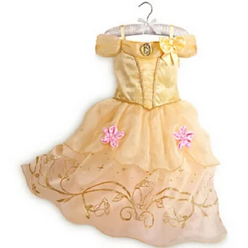 Realna slika!! 3-10T Dekleta Božič Cosplay Obleke Baby Dekleta Stranka Princesa Obleko Dekleta Poroko Vestido Hallowe Kostum
