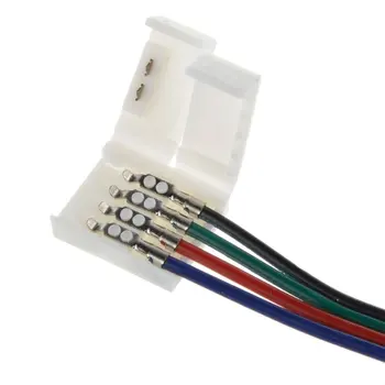10Pcs PCB Kabel 4 Pin LED Trak Priključek 3528 Eno Barvo, Napajalnik, 8 mm Svetlobni Trakovi Priključek