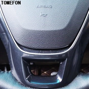 TOMEFON Za Ford Explorer 2016 2017 ABS Posebne Barve Notranjosti Volan Pokrov Stikalo Gumb Plošča Notranje Trim