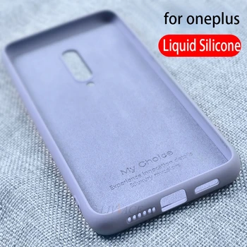 Original tekoče silikona primeru telefon za oneplus 7 pro 6 6t 7t 8 pro mehko hrbtni pokrovček primerih na en plus 7 7pro oneplus7 T fundas