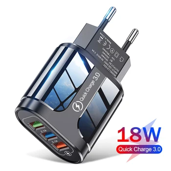USB Hiter Polnilec za Hitro Polnjenje 3.0 4.0 Univerzalni Stenski Mobilni Polnilniki Telefon za iPhone 12 Huawei Samsung polnjenje Tablet polnilnik
