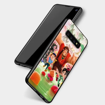 Za Samsung S20 S21 FE S22 Ultra Pro Lite S10 5G S10E S9 S8 S7 S6 Rob Plus Wreck-It Ralph Disney Film Black Soft Telefon Primeru