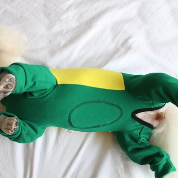 Hišni Pes Jumpsuit Pomlad Jesen Bombaž Psiček Obleko Zaščito Trebuh Obleke Za Majhne Pse Nosijo Pižamo Chihuahua Pudelj Plašč