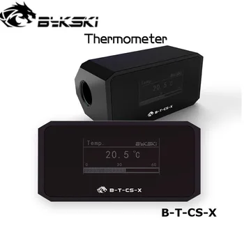 Bykski B-T-CS-X,Digitalni Termometer Senzor Hladilne Vode Termometer Sistem OLED Zaslon Zaslon PC Hladilnika Črna POM