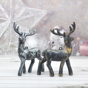 Jelenov Božič Jelena Božič Elk Novo Leto Plastičnih Obesek Xmas tree Okraski domovino otroške Igrače, nakit Navidad