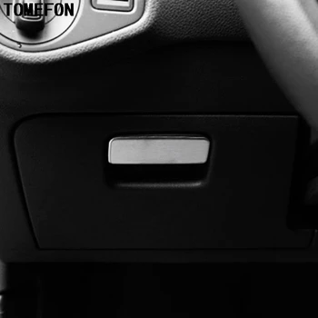 TOMEFON Za Volkwagen VW Golf 7 MK7 2013 ABS Krom Mat Notranji Spredaj Voznik Rokavice Škatla za Shranjevanje Ročaj Kritje Trim