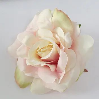 Flone 11 cm DIY Visoko Kakovostne Umetne Vrtnice Cvetovi Glavo Ponaredek Cvet Svile Cvet Za Poroko Dekorativni Stranka Dekor Umetnosti Cvetlični
