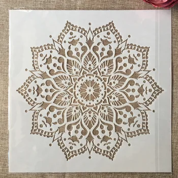 12*12 Geometrijo Mandala Lotus DIY Layering Matrice Slikarstvo Album Kolorit Reliefi Album Dekorativni Predlogo