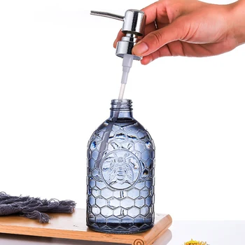 500 ml Milo Razpršilnik Hand Sanitizer Steklenici Živali Vzorec Vitraž Šampon Gel za Prhanje Steklenico za Kopalnico