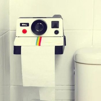 Novi Retro Polaroid Letnik Fotoaparat Obliko Toaletni Papir Roll Imetnik Tkiva Polje Kopalnica