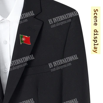 Portugalska Portuguesa Nacionalno Zastavo broške Kristalno Epoksi Emajl Kovinsko Značko Barve Broška Spominek bo Ustrezala osebnost Commemora