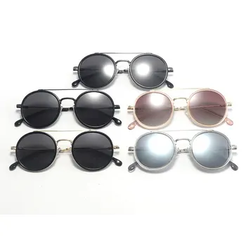 2021 Luksuzni Retro blagovne Znamke Načrtovati sončna Očala Ženske Moški Classic Vintage Krog Kovinski Okvir sončna Očala UV400 Oculos De Sol Gafas