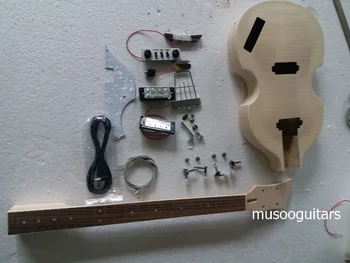 NOVO DIY Električna Bas Kitara Komplet Violina, Bas Graditi Svoj