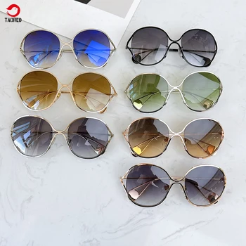 2022 Italija Luksuzne blagovne Znamke ženska sončna Očala z Pearl Dekor Elegantno Metulj Očala Oblikovalec Letnik Ženska sončna Očala