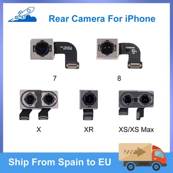 Ori Nazaj Zadaj Kamero Z Bliskavico Modul Senzor Flex Kabel Za iPhone 7 8 X X X X XR Zadaj Glavni Objektiv Kamere Za iPhone XS Max Preizkušen