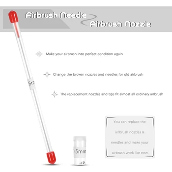 0,2 mm 0,3 mm, 0,5 mm Airbrush Šoba Iglo Skp Zamenjava za Airbrushes Spray Pištolo Model za Brizganje Barve Vzdrževanje Dodatki