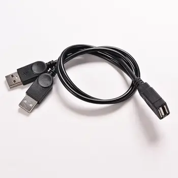 USB 2.0-A Ženski 2 Dual USB Moški Power Adapter Y Razdelilnik Podaljšek Nove