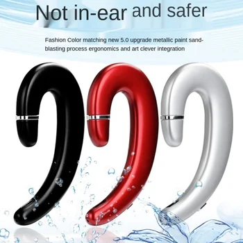 Bluetooth 5.0 Brezžične Slušalke Stereo Prostoročno Klicanje Podjetja Slušalke Kostne prevodnosti koncept, S Slušalke Za vse telefone