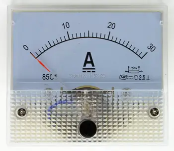 85C1-DC kazalec ampermeter tekoči meter 20A 15A 30A 50A 75A 100A 150A 200A 300A treba vzporedni 85C1 analogni AMP meter 64*56 mm velikost
