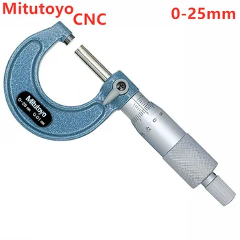 Mitutoyo CNC Zunaj Mikrometri 0-25 mm 0.01 mm Merjenje, Preizkušanje Orodja Obsega Mikrometer Mehanske Meritve Karbida Poučevanje