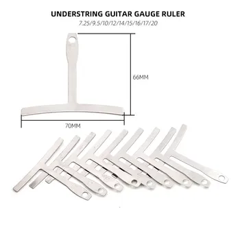 20 Določa Understring Polmer Bas String Kitare Merilnik Popravila Ukrep T Oblike Luthier Builder Iz Nerjavečega Jekla Instrumenti