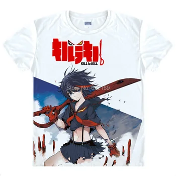 Moške Edinstveno Anime T-shirt 3d Tiskanja Ubiti la Ubiti Ryuko Matoi Goku Kratek Rokav Priložnostne Cosplay T Shirt Camisetas Masculina