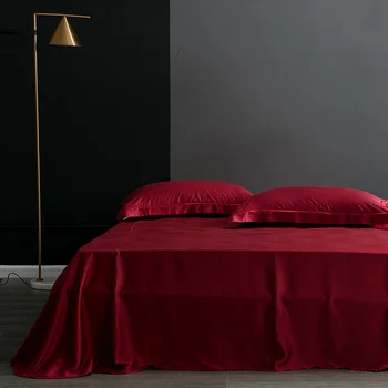 Barva Posteljo Stanja Mulberry Svile Ravno Listov Posteljnina Real Svile Za King Size Stanja Domačega Tekstilnega Visoke Kakovosti Stanja