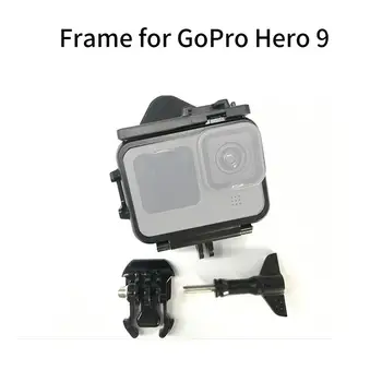 Za GoPro Hero 9 Črni Plastični Zaščitni Okvir Kamere Primeru Meji Zaščitnik Pokrov Ohišja Lupini Gori, ki je Osnova za Gopro 10 Črna